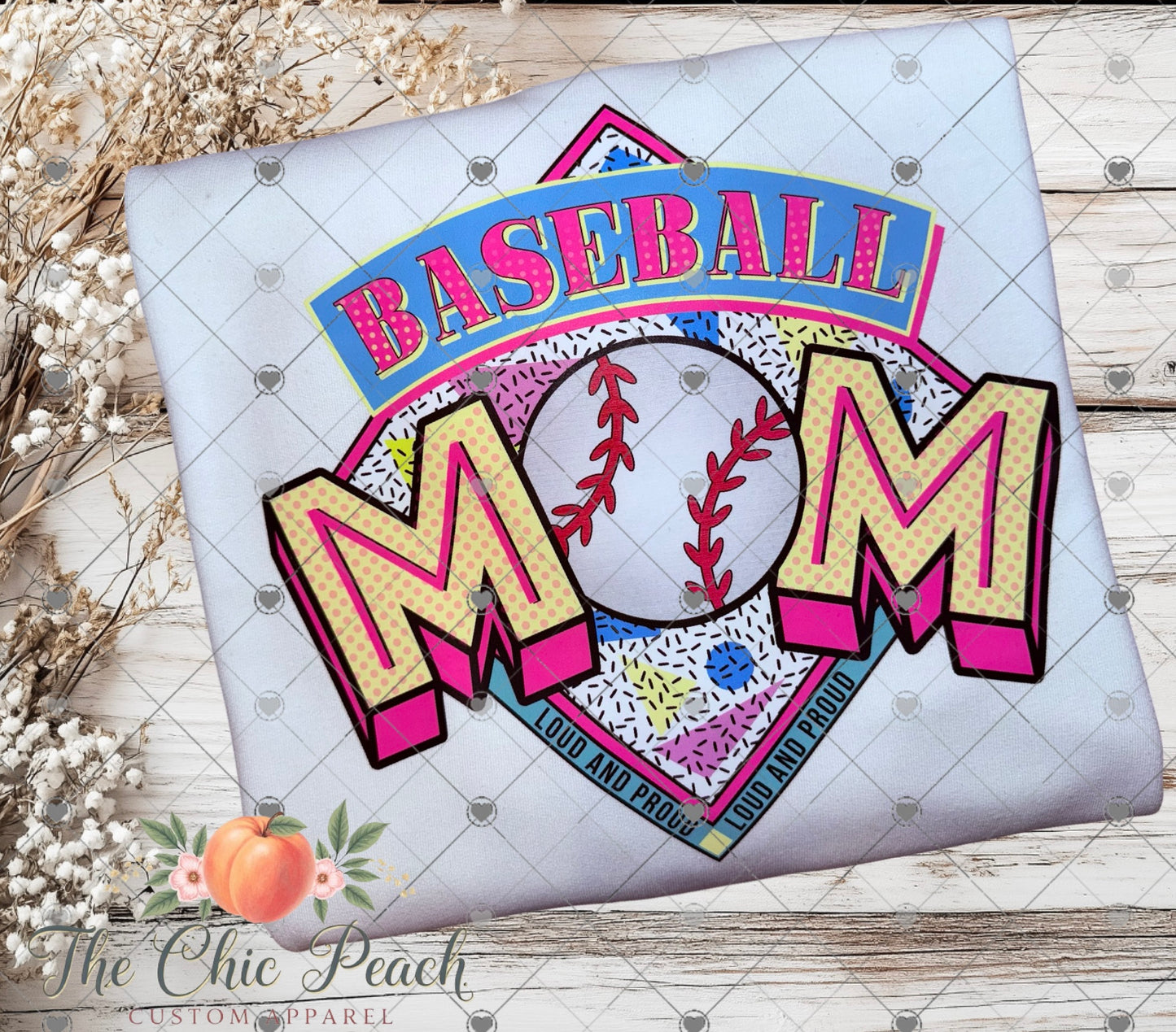 Throwback Baseball Mom