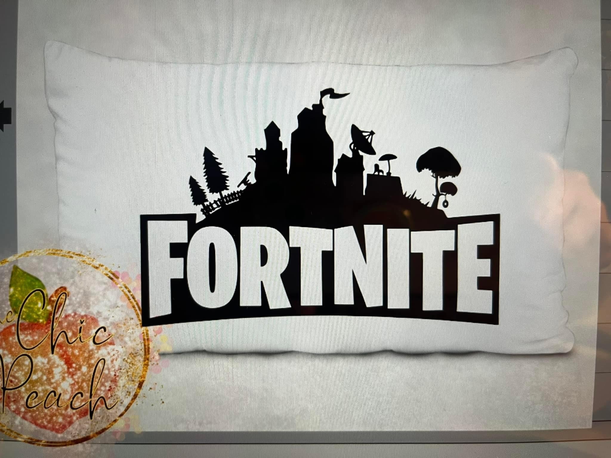 Fortnite pillowcase Peach Place The Chic Peach