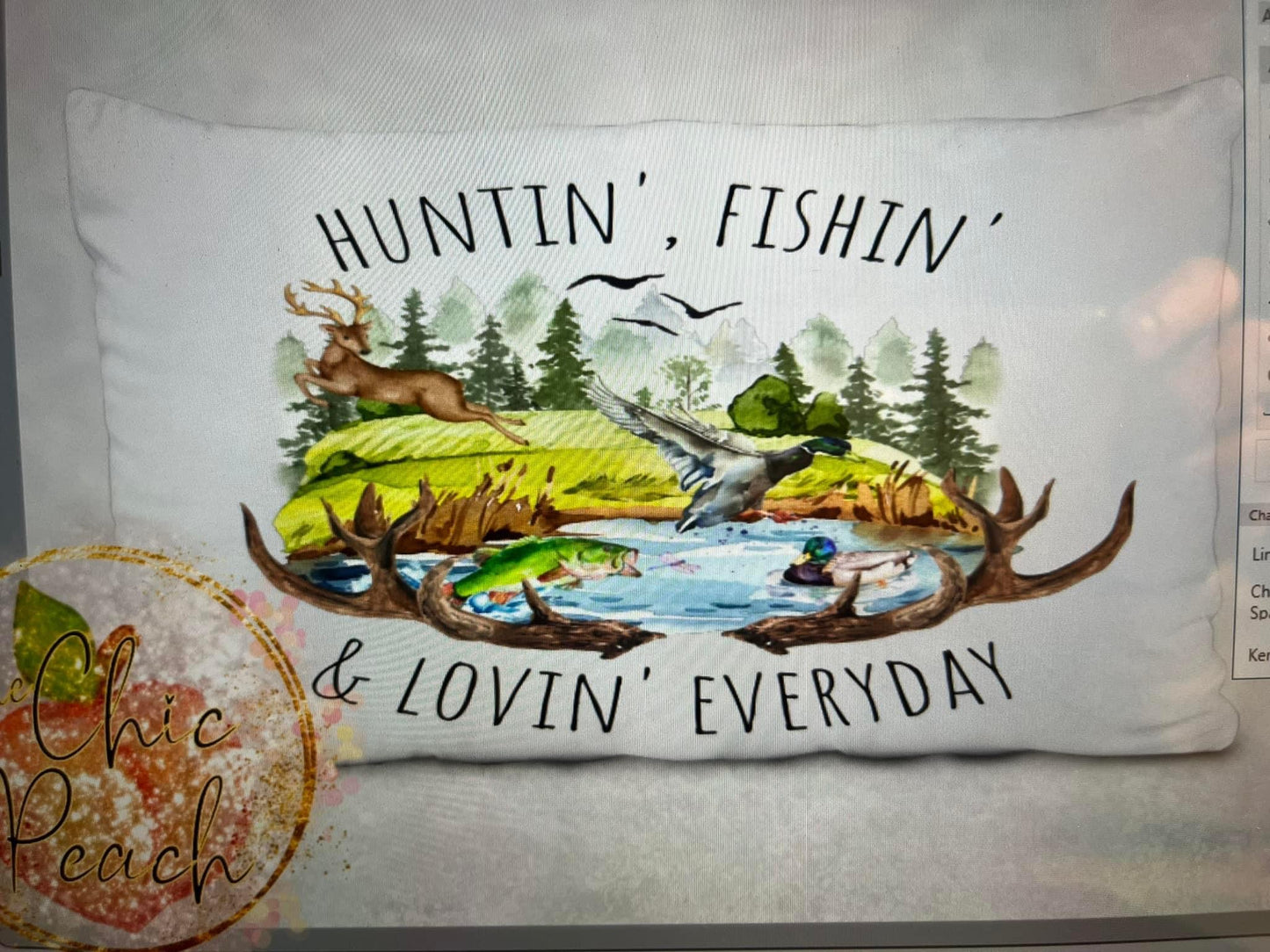 Hunting Fishing and loving everyday pillowcase