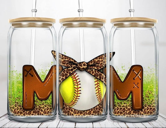 Softball/baseball mom tumbler