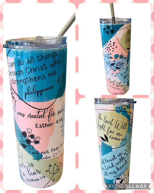 Bible verse tumbler